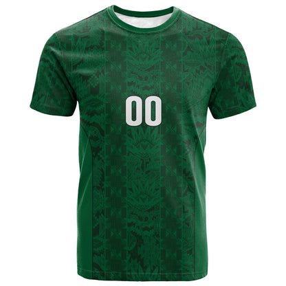 South Africa Indebe Yomhlaba Custom T shirt Ndebele Art Green Edition