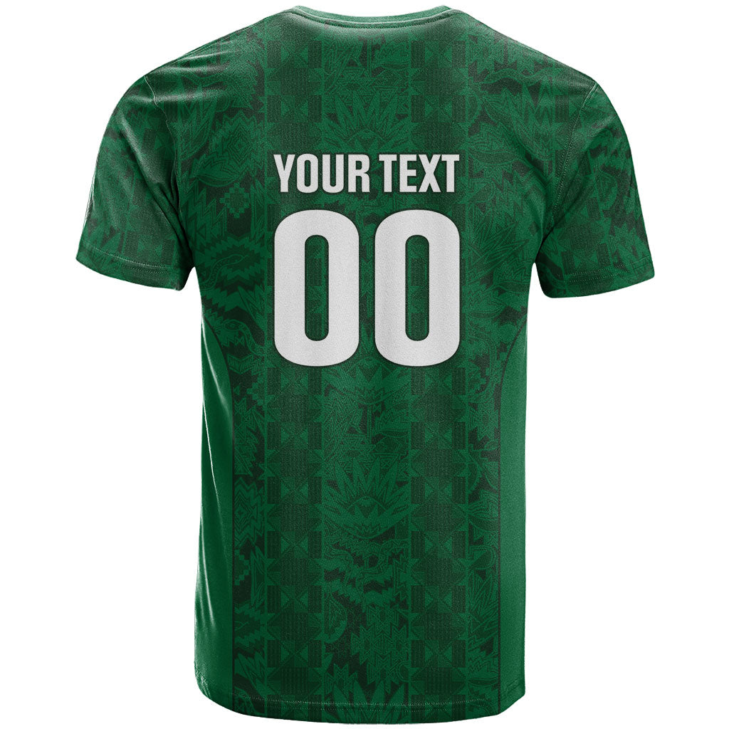 South Africa Indebe Yomhlaba Custom T shirt Ndebele Art Green Edition