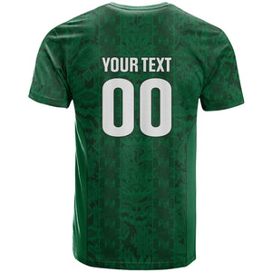 South Africa Indebe Yomhlaba Custom T shirt Ndebele Art Green Edition