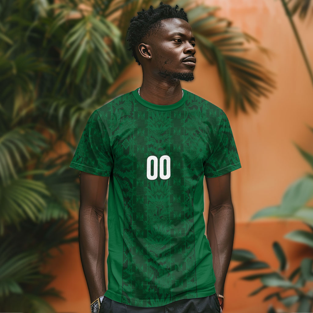 South Africa Indebe Yomhlaba Custom T shirt Ndebele Art Green Edition