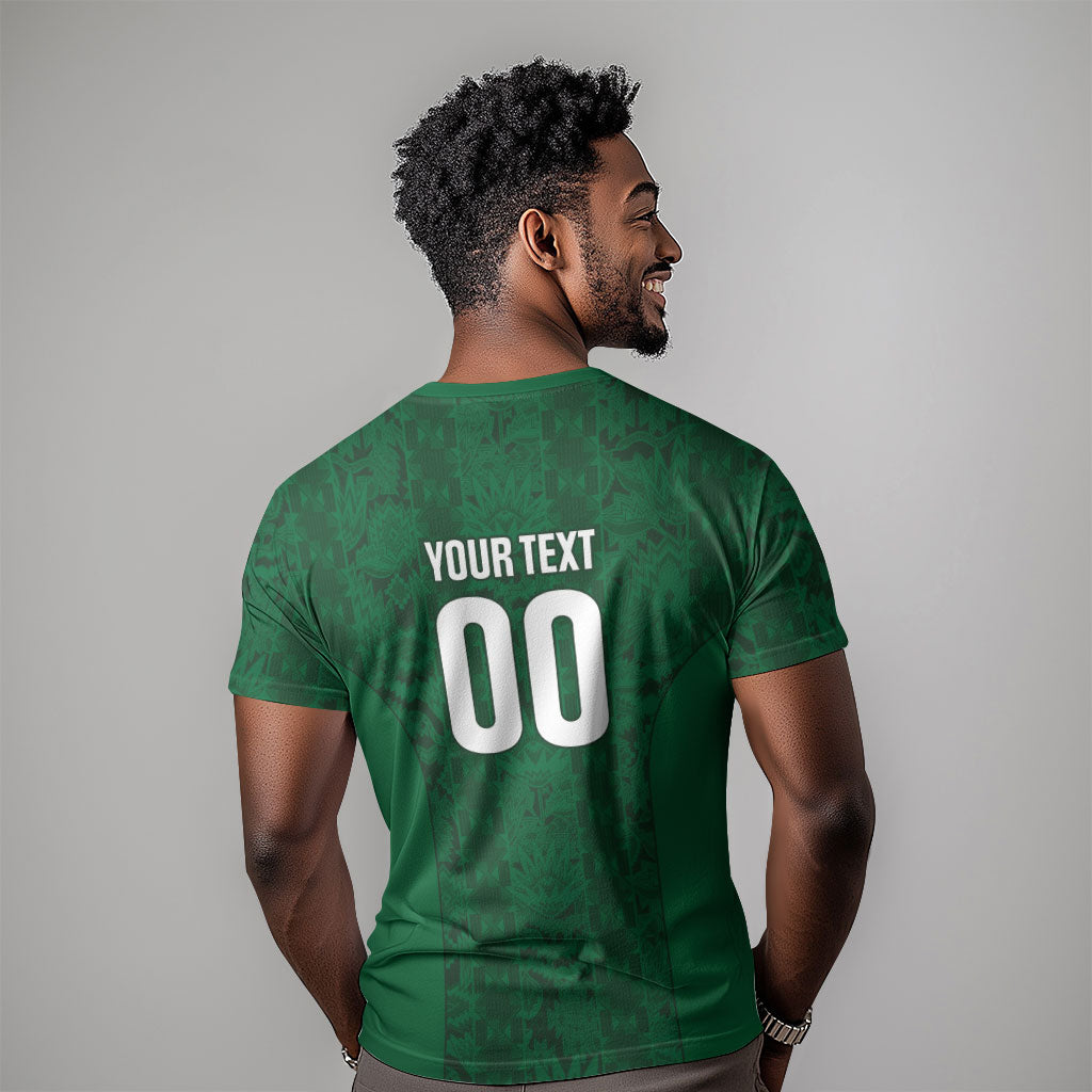 South Africa Indebe Yomhlaba Custom T shirt Ndebele Art Green Edition