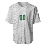 South Africa Indebe Yomhlaba Custom Baseball Jersey Ndebele Art White Edition