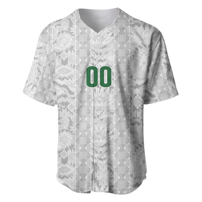 South Africa Indebe Yomhlaba Custom Baseball Jersey Ndebele Art White Edition