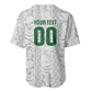 South Africa Indebe Yomhlaba Custom Baseball Jersey Ndebele Art White Edition
