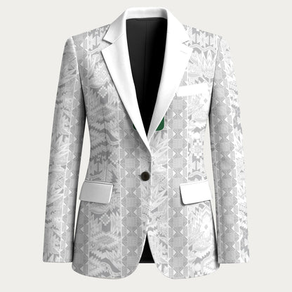 South Africa Indebe Yomhlaba Custom Blazer Ndebele Art White Edition