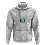South Africa Indebe Yomhlaba Custom Hoodie Ndebele Art White Edition