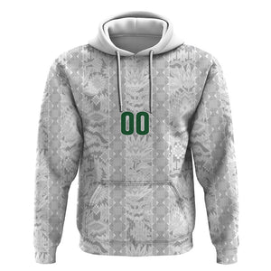 South Africa Indebe Yomhlaba Custom Hoodie Ndebele Art White Edition