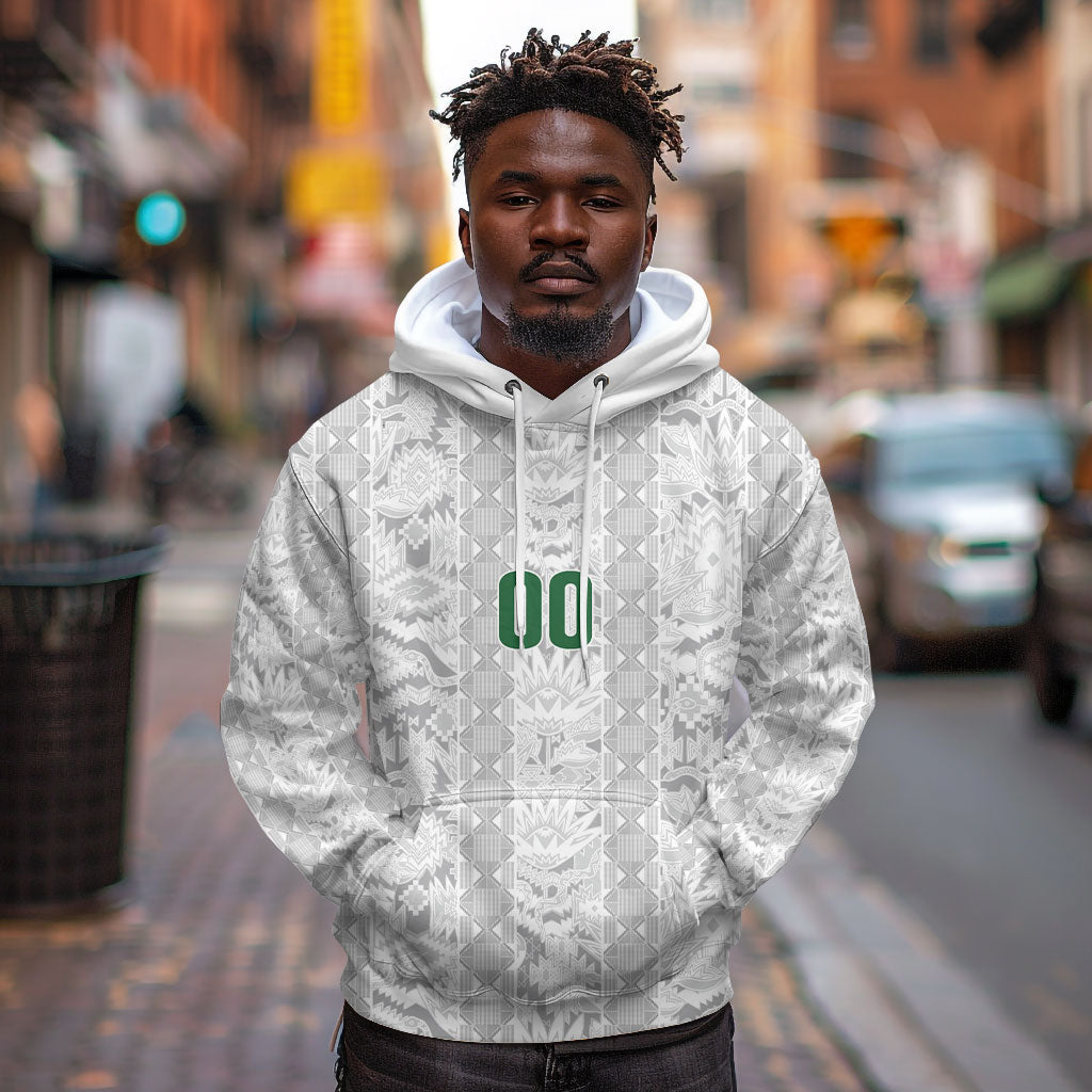 South Africa Indebe Yomhlaba Custom Hoodie Ndebele Art White Edition