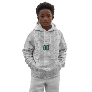 South Africa Indebe Yomhlaba Custom Kid Hoodie Ndebele Art White Edition