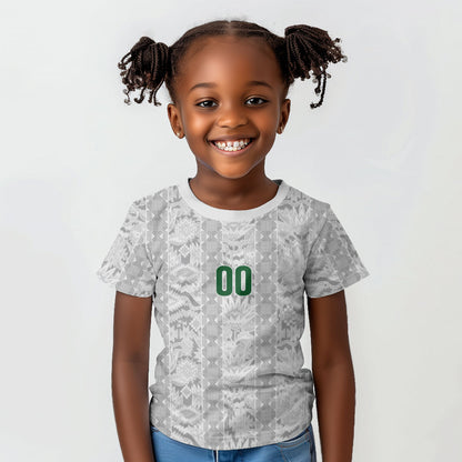 South Africa Indebe Yomhlaba Custom Kid T shirt Ndebele Art White Edition