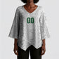 South Africa Indebe Yomhlaba Custom Kimono Sleeve Blouse Ndebele Art White Edition