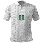 South Africa Indebe Yomhlaba Custom Polo Shirt Ndebele Art White Edition