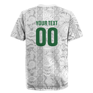 South Africa Indebe Yomhlaba Custom Rugby Jersey Ndebele Art White Edition