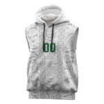 South Africa Indebe Yomhlaba Custom Sleeveless Hoodie Ndebele Art White Edition