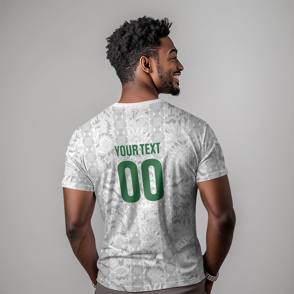 South Africa Indebe Yomhlaba Custom T shirt Ndebele Art White Edition