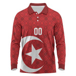Tunisia Custom Long Sleeve Polo Shirt Carthage Heritage Edition
