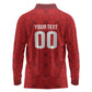 Tunisia Custom Long Sleeve Polo Shirt Carthage Heritage Edition