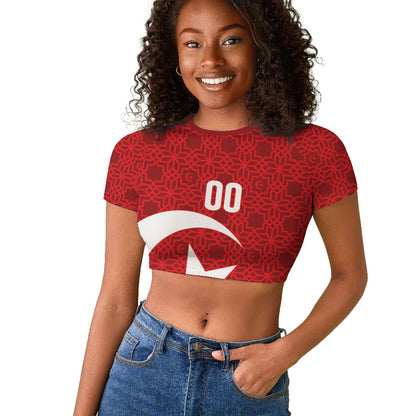 Tunisia Custom Raglan Cropped T shirt Carthage Heritage Edition
