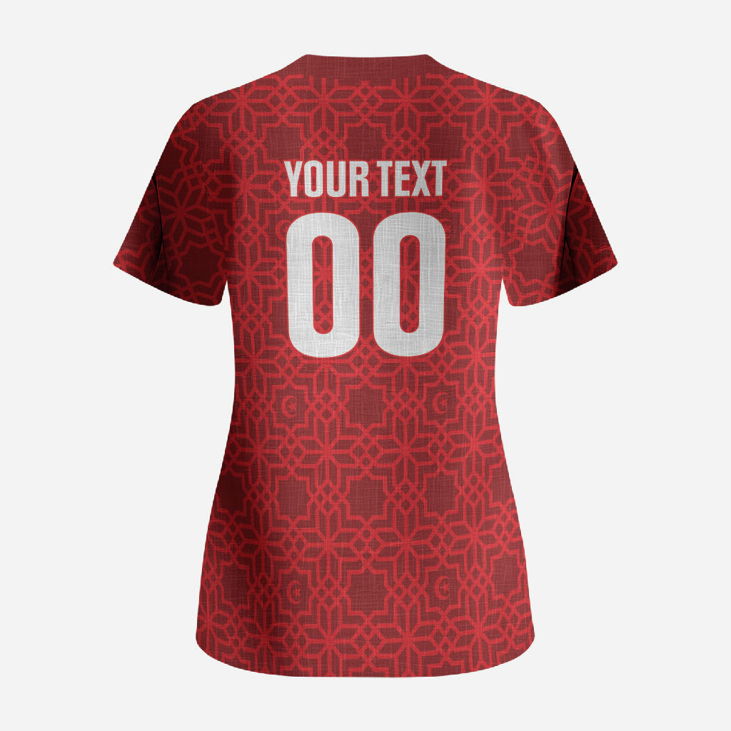 Tunisia Custom Scrub Top Carthage Heritage Edition