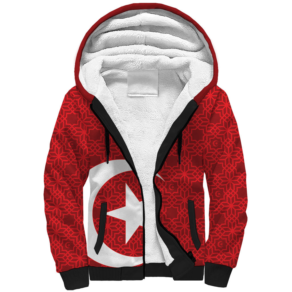 Tunisia Custom Sherpa Hoodie Carthage Heritage Edition