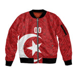 Tunisia Custom Sleeve Zip Bomber Jacket Carthage Heritage Edition
