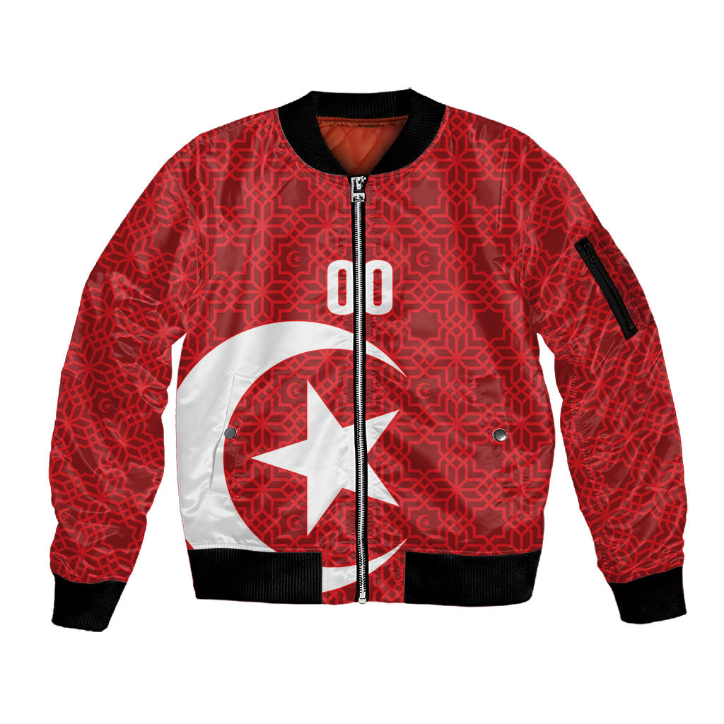 Tunisia Custom Sleeve Zip Bomber Jacket Carthage Heritage Edition