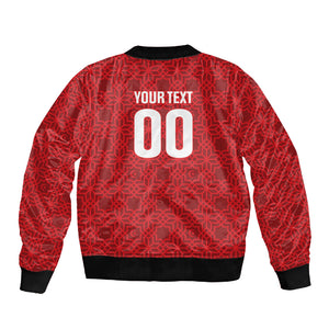Tunisia Custom Sleeve Zip Bomber Jacket Carthage Heritage Edition