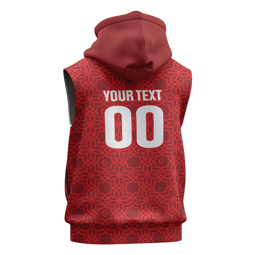 Tunisia Custom Sleeveless Hoodie Carthage Heritage Edition