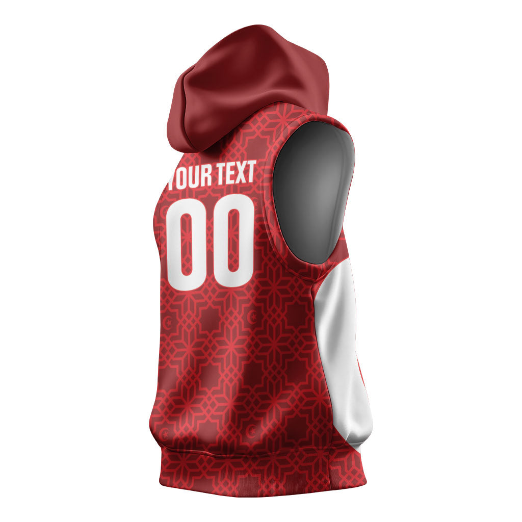 Tunisia Custom Sleeveless Hoodie Carthage Heritage Edition