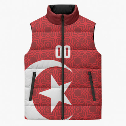 Tunisia Custom Sleeveless Puffer Jacket Carthage Heritage Edition