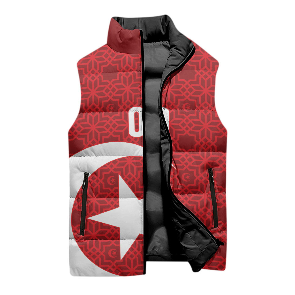 Tunisia Custom Sleeveless Puffer Jacket Carthage Heritage Edition