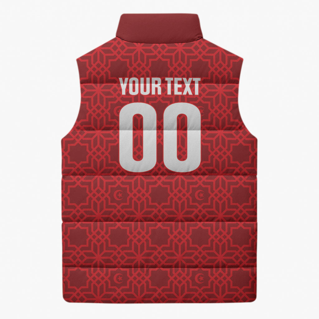 Tunisia Custom Sleeveless Puffer Jacket Carthage Heritage Edition