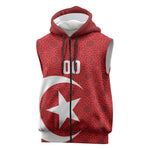 Tunisia Custom Sleeveless Zip Hoodie Carthage Heritage Edition