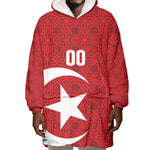 Tunisia Custom Wearable Blanket Hoodie Carthage Heritage Edition