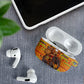 Ghana Christmas Santa African Elephant AirPods Case Kente Inspired Woven Geometric Blocks