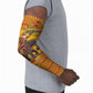 Ghana Christmas Santa African Elephant Arm Sleeves Kente Inspired Woven Geometric Blocks