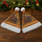 Ghana Christmas Santa African Elephant Christmas Santa Hat Kente Inspired Woven Geometric Blocks