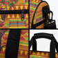Ghana Christmas Santa African Elephant Duffle Bag Kente Inspired Woven Geometric Blocks