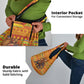 Ghana Christmas Santa African Elephant Grocery Bag Kente Inspired Woven Geometric Blocks