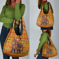 Ghana Christmas Santa African Elephant Grocery Bag Kente Inspired Woven Geometric Blocks