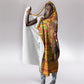 Ghana Christmas Santa African Elephant Hooded Blanket Kente Inspired Woven Geometric Blocks