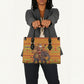 Ghana Christmas Santa African Elephant Leather Bag Kente Inspired Woven Geometric Blocks
