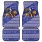 Nigeria Christmas Santa West African Lion Car Mats Adire Indigo Resist Dye Motifs