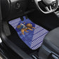 Nigeria Christmas Santa West African Lion Car Mats Adire Indigo Resist Dye Motifs