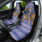 Nigeria Christmas Santa West African Lion Car Seat Cover Adire Indigo Resist Dye Motifs