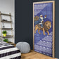 Nigeria Christmas Santa West African Lion Door Cover Adire Indigo Resist Dye Motifs