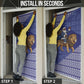 Nigeria Christmas Santa West African Lion Door Cover Adire Indigo Resist Dye Motifs