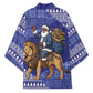 Nigeria Christmas Santa West African Lion Kimono Adire Indigo Resist Dye Motifs