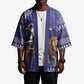 Nigeria Christmas Santa West African Lion Kimono Adire Indigo Resist Dye Motifs