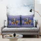 Nigeria Christmas Santa West African Lion Pillow Cover Adire Indigo Resist Dye Motifs